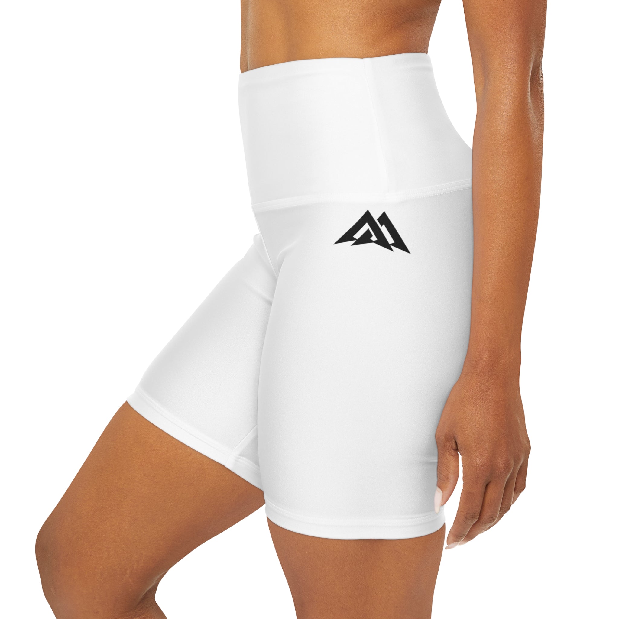 High Waisted Yoga Shorts (AOP)